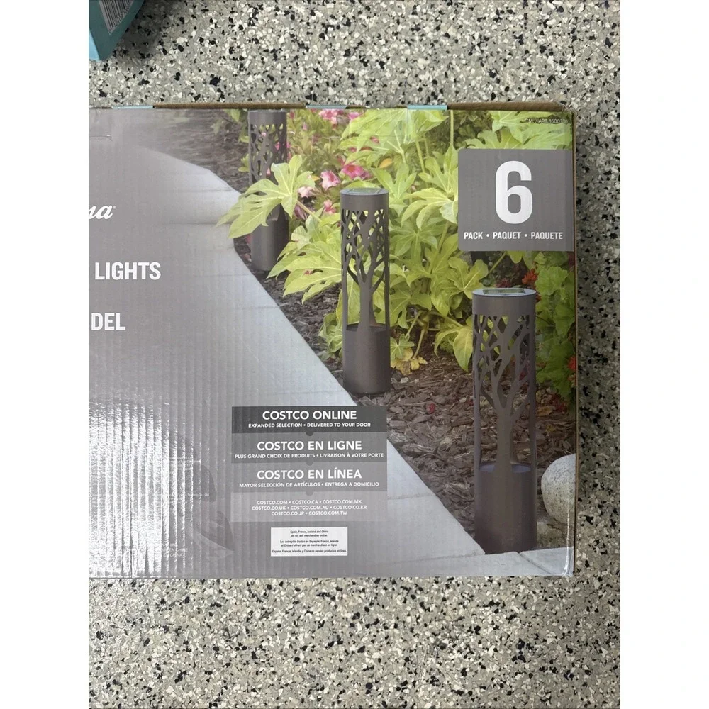 NEW Tommy Bahama 6 Pk Solar LED Path Garden Patio Landscape Solar Lights NIB